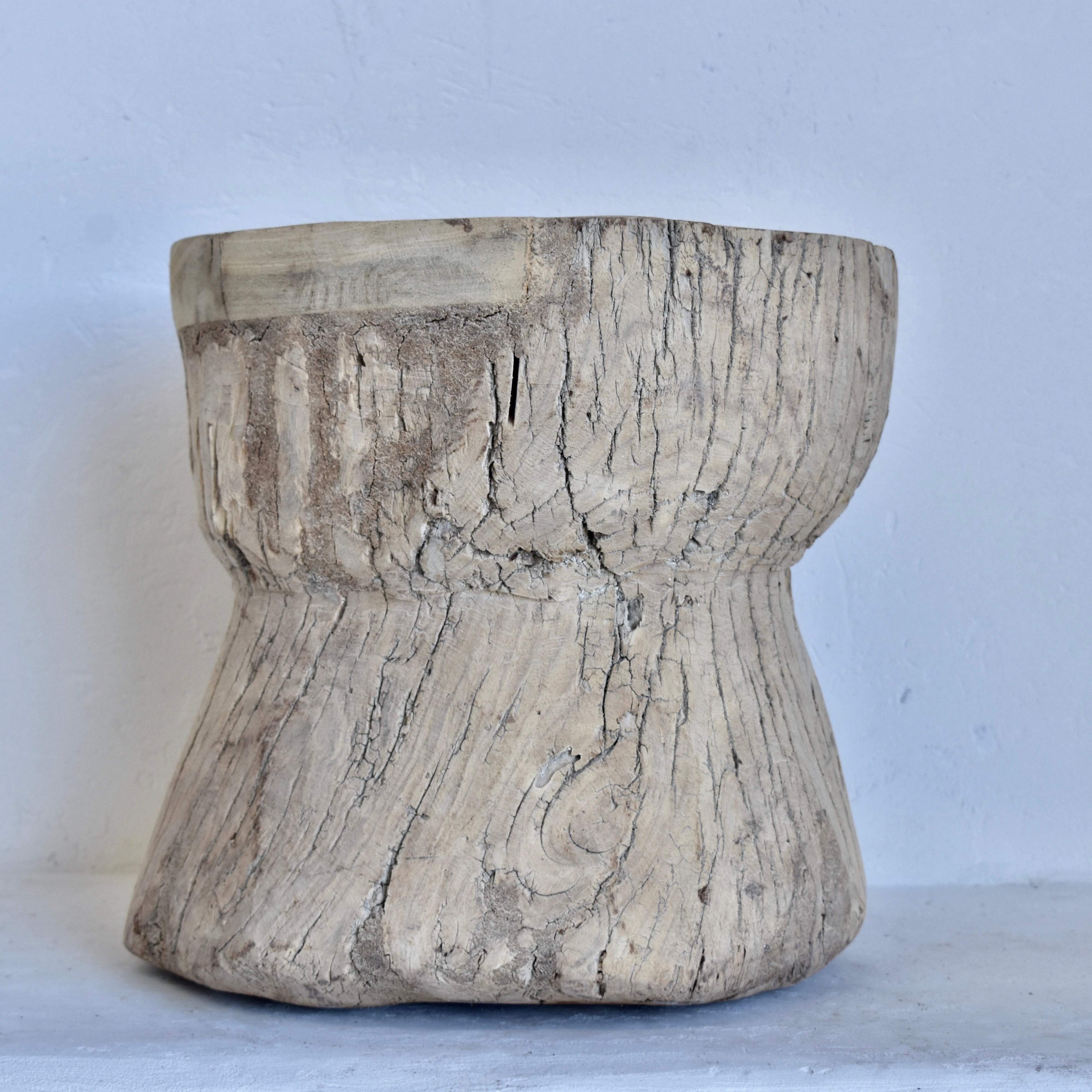 Indian Vintage large Ukhali Pot 2