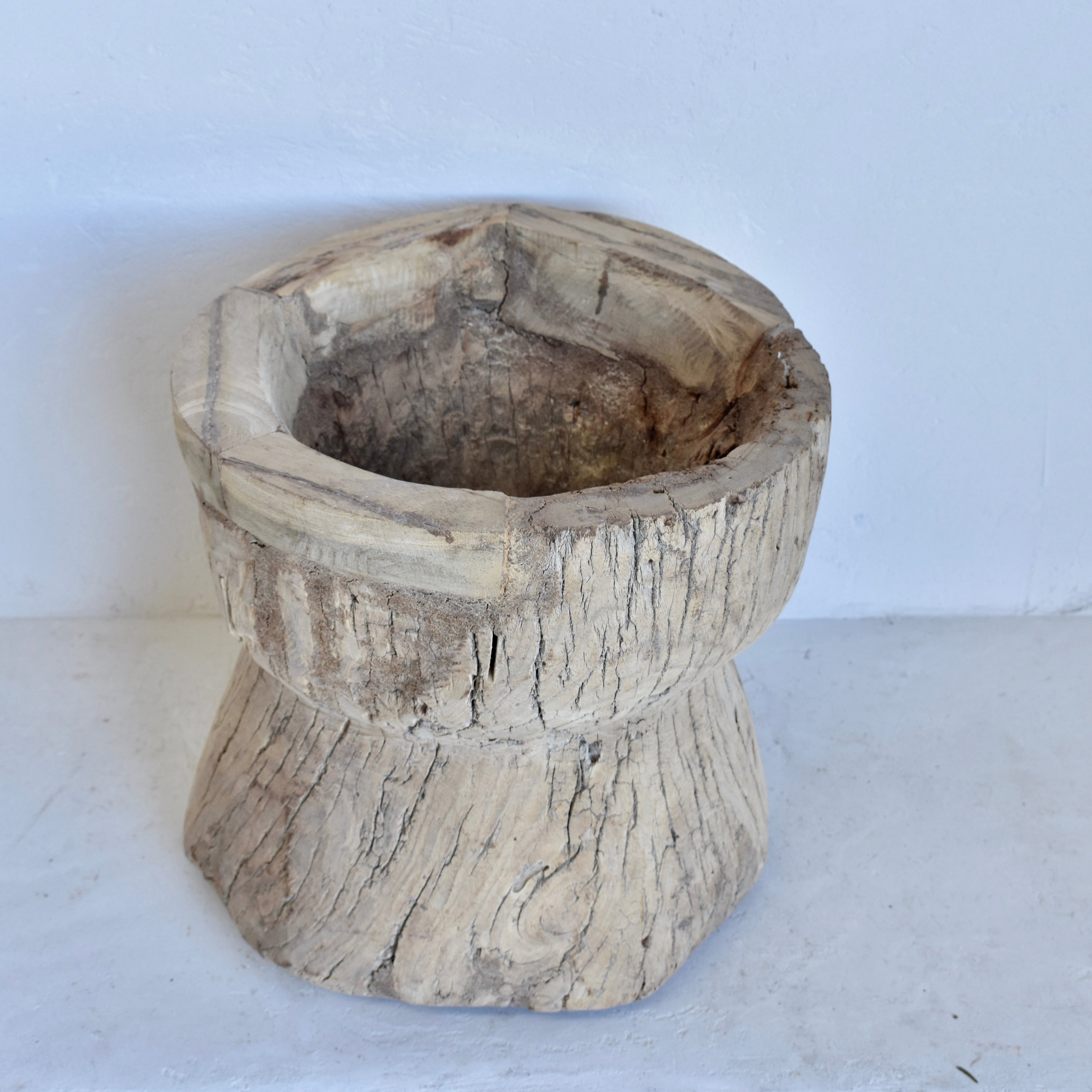 Indian Vintage large Ukhali Pot 2