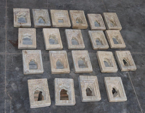 Presale Indian carved mini temple  mirror 001