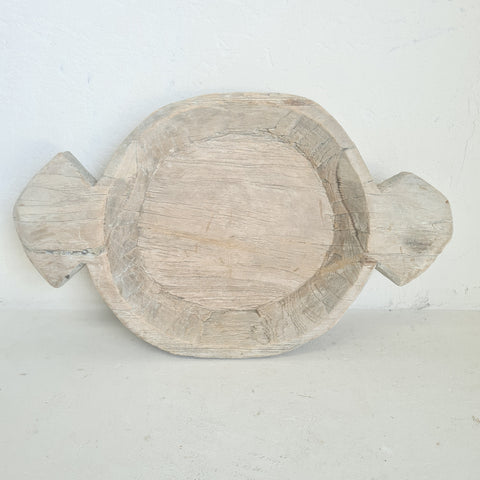 Vintage Carved Chapati Plate 09