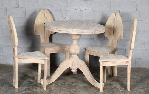 PRESALE Indian round table & 4 chairs
