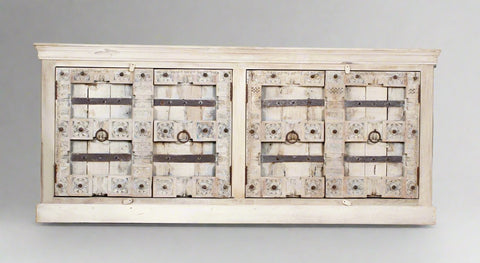Reclaimed Timber square  stool/ Side Table 272419A