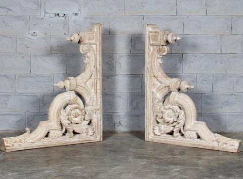 Presale Indian carved brackets set/2 294593
