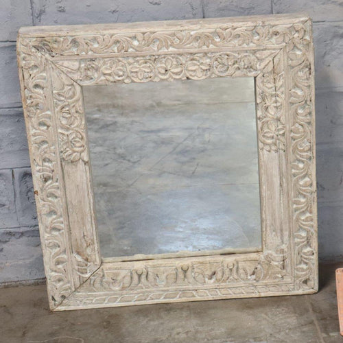 Presale Vintage Carved Indian Arch Mirror 298336