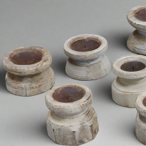 Indian Carved Candle stand 310958
