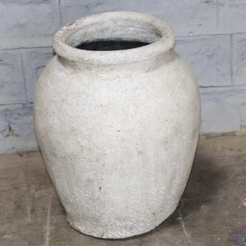 Tuba ceramic vase Medium white