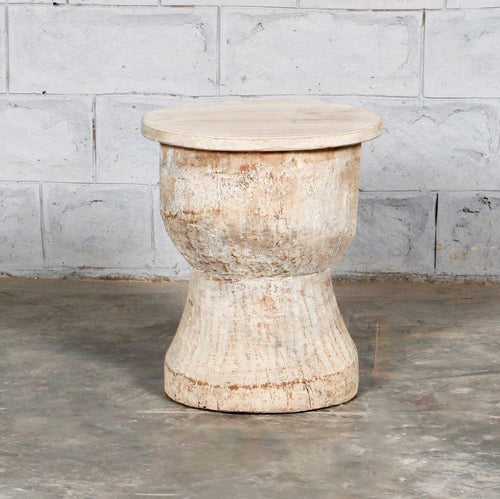 Presale Vintage Indian Ukhali stool 301387