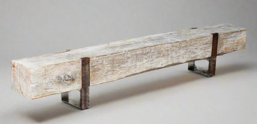 Vintage Indian Ceiling Beam Bench w/ iron 304319