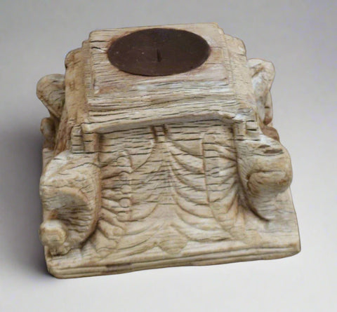 Indian Carved Candle stand 310958