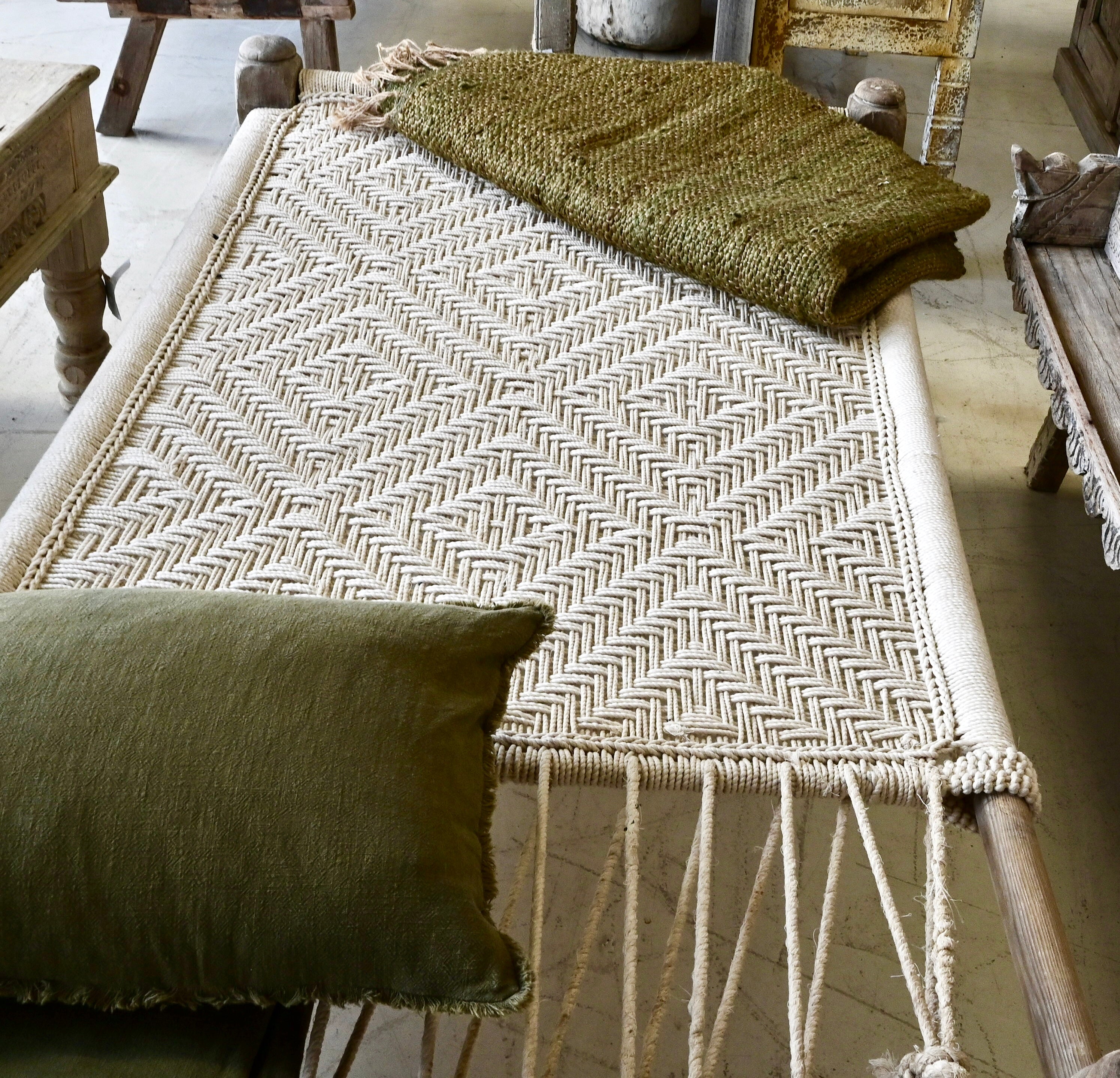 Indian Charpoi rope day bed 273829