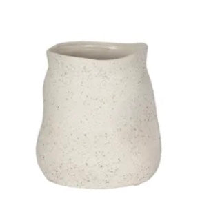 Tuba ceramic vase Small white