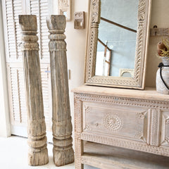 Indian Vintage pillar candle holder 271013