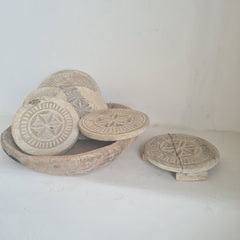 Vintage Carved Chapati Plate