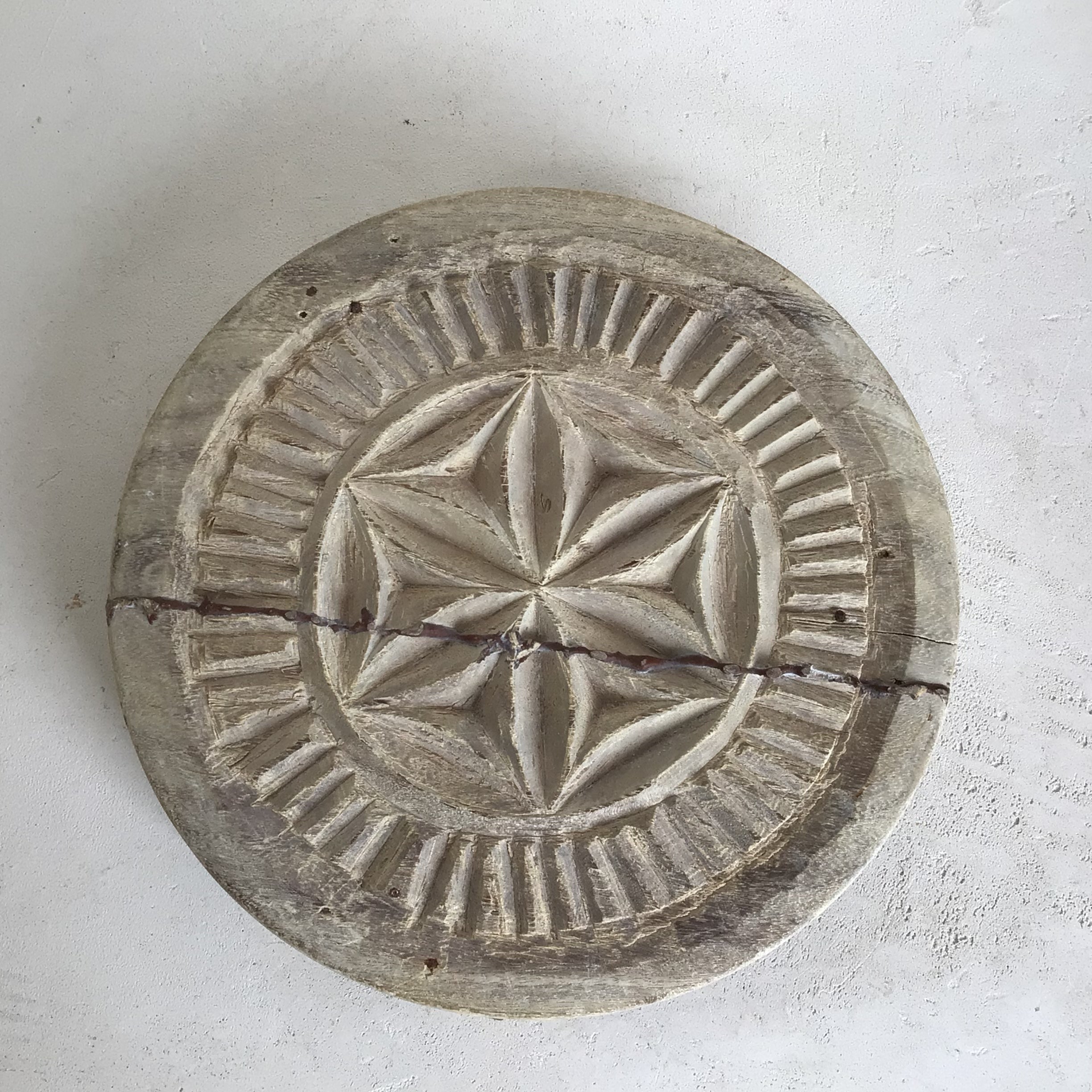 Indian Carved chapati plate 217461