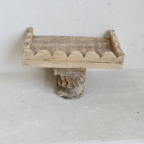 PRANA Carved Timber Shelf