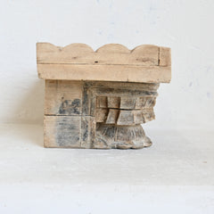PRANA Carved Timber Shelf