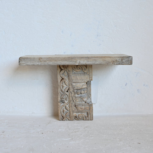 PRANA Carved Timber Shelf