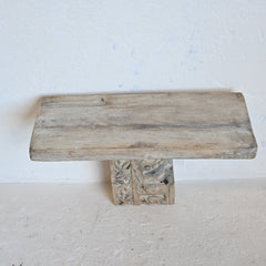 PRANA Carved Timber Shelf