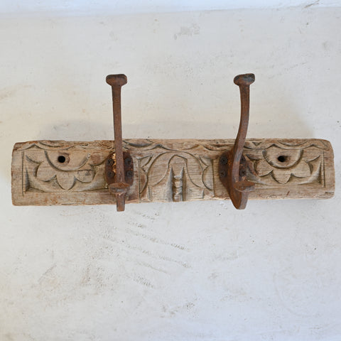 Carved Indian Triple Hook 177673-5