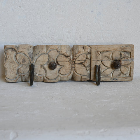 PRANA Carved 4 Hook wall panel