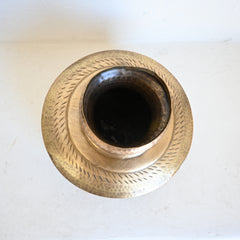 Vintage Indian Brass Pot 284767