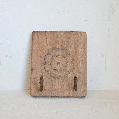 Vintage Indian flower hook A
