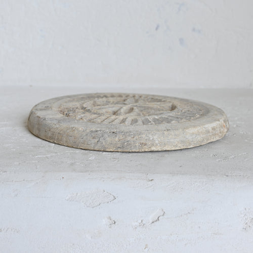 Vintage Carved Chapati Plate