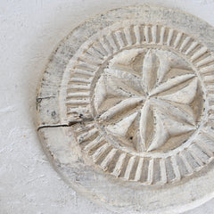 Vintage Carved Chapati Plate