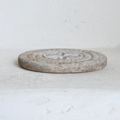 Vintage Carved Chapati Plate B