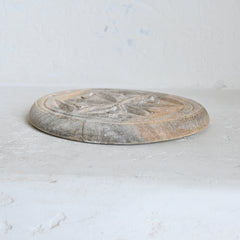 Vintage Carved Chapati Plate C