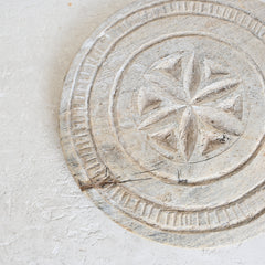 Vintage Carved Chapati Plate D