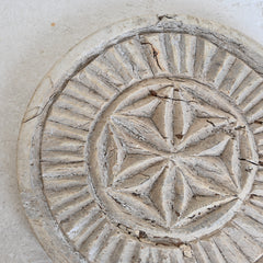 Vintage Carved Chapati Plate F
