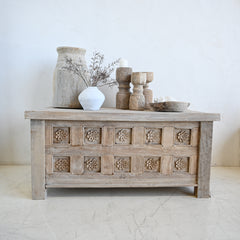 Carved Coffee Table Trunk