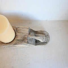 Indian Carved Base Candle stand 296923 B