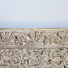 Vintage Carved Indian Square Mirror 298336