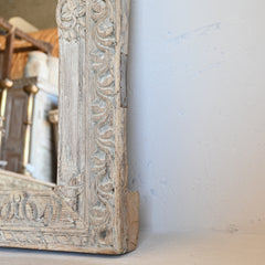Vintage Carved Indian Square Mirror 298336
