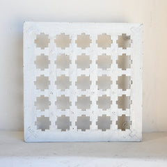 Vintage Indian White bajot/side table 246111