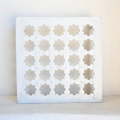 Vintage Indian White bajot/side table 246111