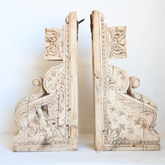 Indian carved brackets set/2 304189
