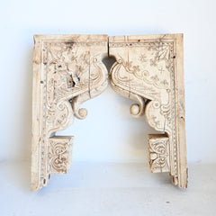Indian carved brackets set/2 304189