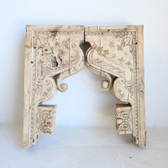 Indian carved brackets set/2 304189