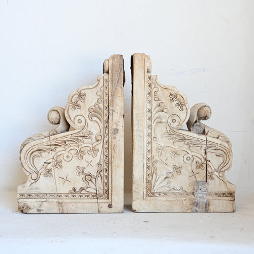 Indian carved brackets set/2 304180 A