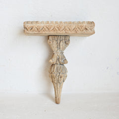 Carved Indian Timber Wall Shelf 302270