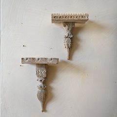 Carved Indian Timber Wall Shelf 302270