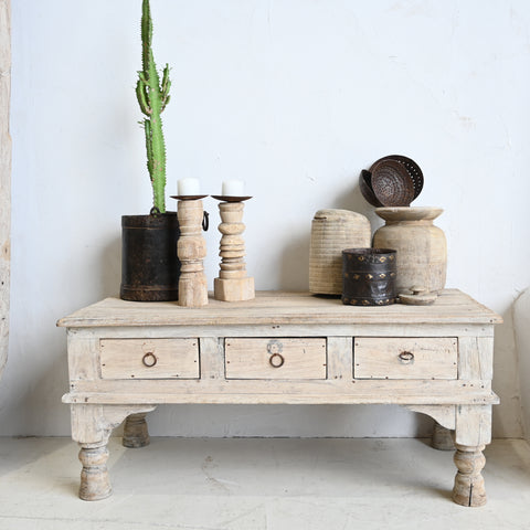 Carved Coffee Table Trunk