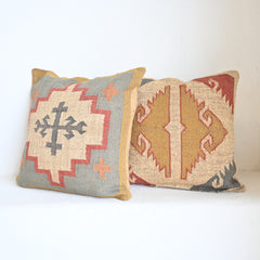 Wool Jute Cushion cover