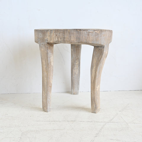 Vintage Indian White bajot/side table 246111