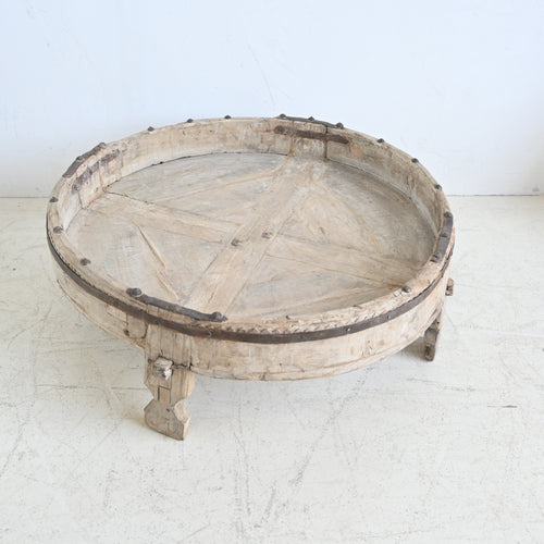 Vintage Indian Chakki grinder table 322927