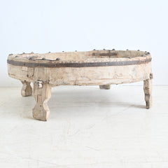 Vintage Indian Chakki grinder table 322927