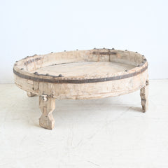 Vintage Indian Chakki grinder table 322927